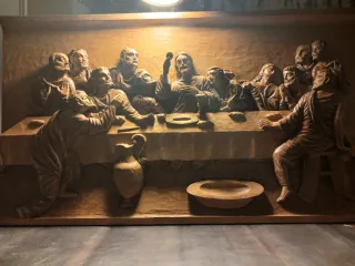 Talla madera La Última Cena