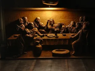 Talla madera La Última Cena