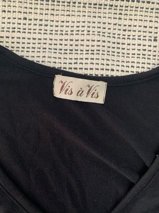 Body cruzado Vis à Vis negro talla única