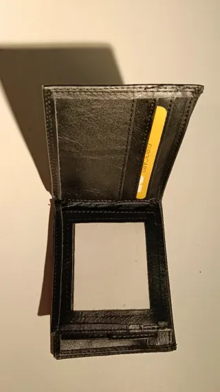 Cartera Alexander Negra Piel Hombre