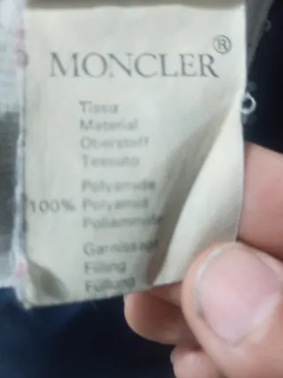 Piumino Moncler Blu Scuro