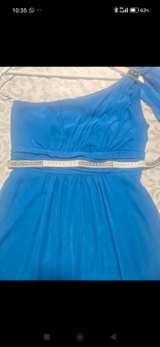 Vestido largo azul talla 40
