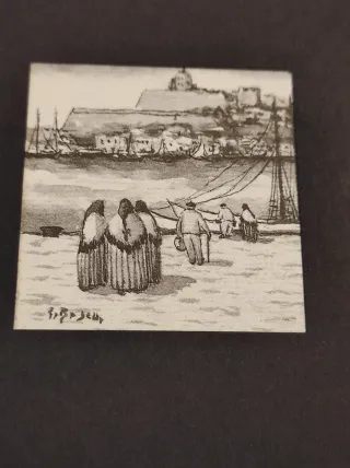 Due litografie miniatura firmate sono due