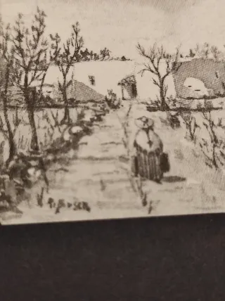 Due litografie miniatura firmate sono due