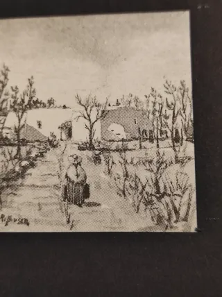 Due litografie miniatura firmate sono due