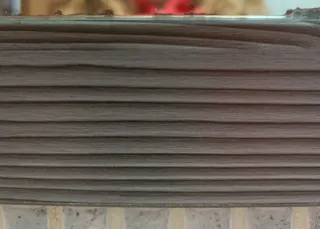 Espejo de baño madera y metal