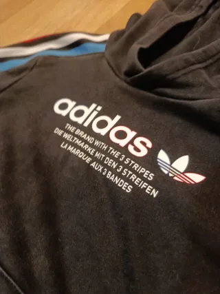 Sudadera Adidas niño negra