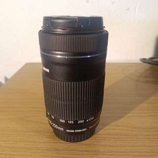 Canon 55-250mm IS STM + 18-55mm IS II + cargador