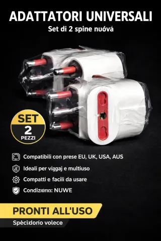 Set 2 Adattatori Universali Spine Nuovi