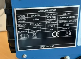 Compresor Aire Alta Presión PCP Buceo