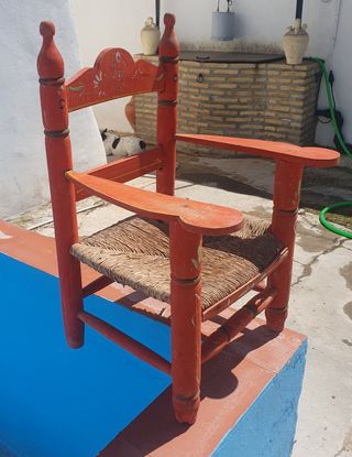 Silla Infantil Flamenca Enea Madera Roja