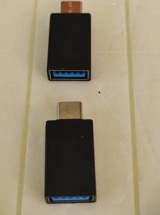 Cinco Adaptadores OTG USB Tipo C son cinco