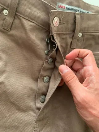 Pantalón Levi's Engineered Marrón Talla 36 US