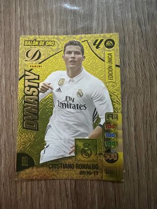 Cromo Cristiano Ronaldo Balón de Oro Panini