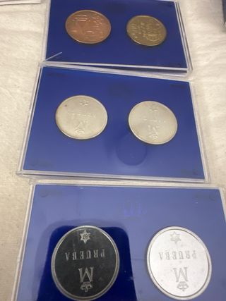 Lote monedas 500 ptas 25 Aniversario Boda Reyes