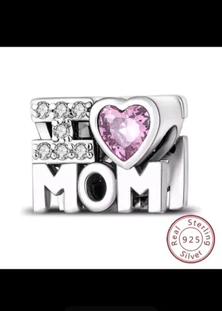 Lote de 2 Charms de plata para pulsera Pandora