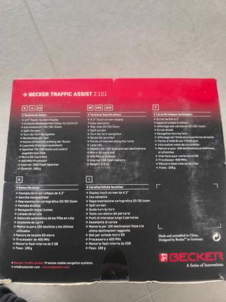 GPS Becker Traffic Assist Z101 + accesorios