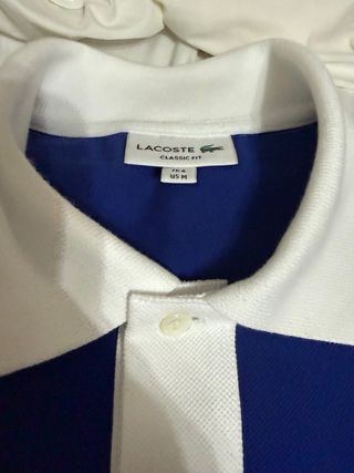 Polo Lacoste Azul y Blanco