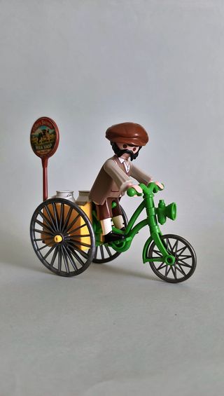 Playmobil Repartidor  Victoriano Con Triciclo
