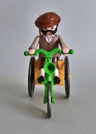Playmobil Repartidor  Victoriano Con Triciclo