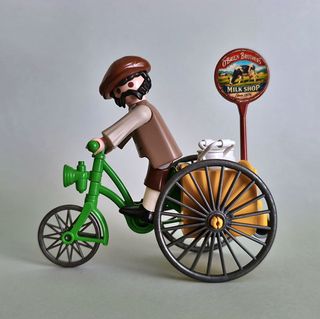 Playmobil Repartidor  Victoriano Con Triciclo