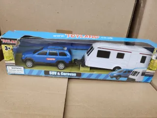 Set 2 Camioncini Toyland: Container e SUV con Cara