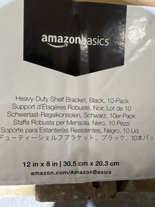 Soportes de estante negros (2 unidades)