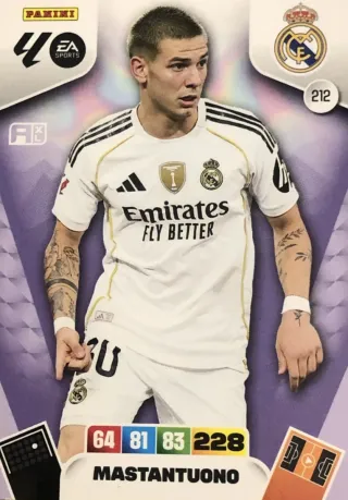 Adrenalyn 2025-26 MASTANTUONO  R.MADRID nº 212