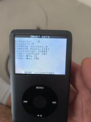 Apple iPod Clásico 160GB Plata (Carga y Funciona)