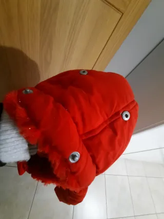 Piumino rosso con cappuccio Genuine Down