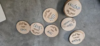 Set Maderas Cumplemes Fotografía Newborn