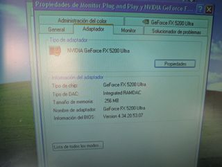 Tarjeta Gráfica NVIDIA FX5200 256MB AGP