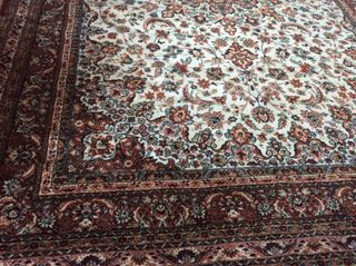 Alfombra Oriental Beige y Roja. 1,70x2,25