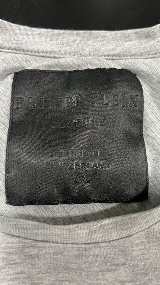 Camiseta Philipp Plein Mujer Gris