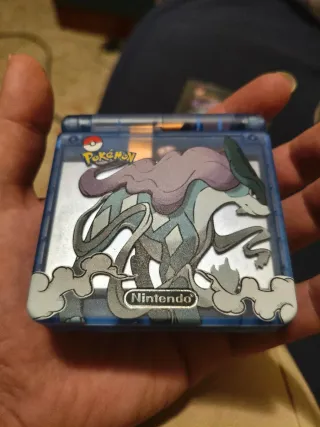 Game Boy Advance SP + Pokémon Edición Cristal