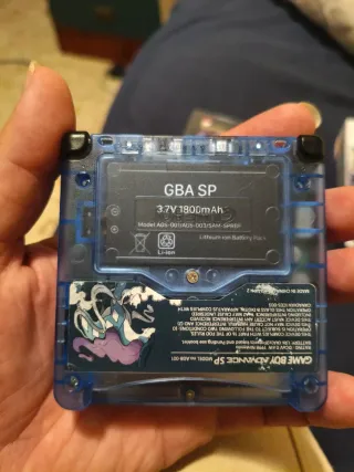 Game Boy Advance SP + Pokémon Edición Cristal