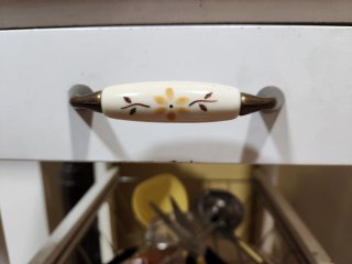 Tiradores vintage porcelana
