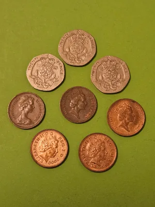 Lote 8 Monedas Británicas