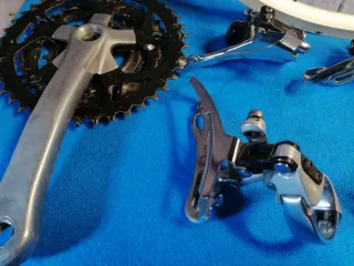 Lote Shimano Alivio MTB piezas y rueda años 90