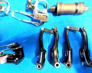 Lote Shimano Alivio MTB piezas y rueda años 90