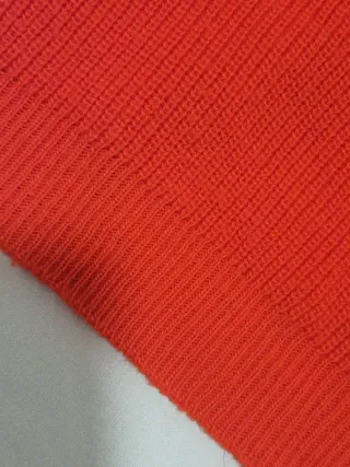 Jersey rojo mujer escote cuadrado