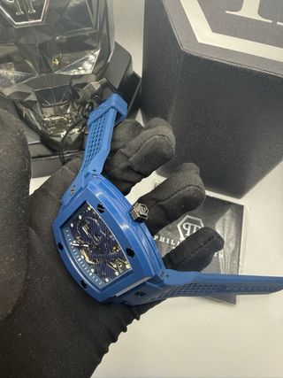 Reloj Philipp Plein Azul Esqueleto