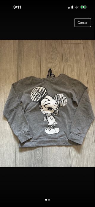 Sudadera Gris Mickey Mouse