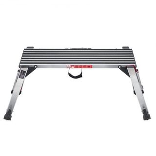 Plataforma de Trabajo Plegable, Capacidad de Carga de 299.4 kg, Escalera de Aluminio para Paneles de Yeso, Banco de Trabajo Pesado con Pies Antideslizantes, Ideal para Lavar Vehículos, Limpiar, Pi...