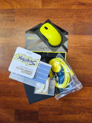 Ratón Gaming Scyrox Amarillo/Gris 30000 DPI