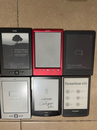 Lote Libros Electrónicos Kindle, Sony, Kobo, Fnac,