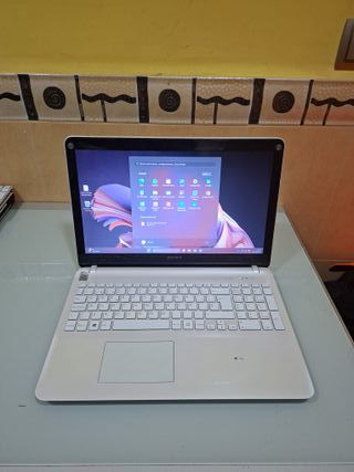 Portátil Sony Plata y Blanco