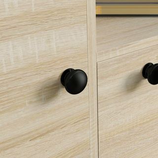 Set di mobili per ingresso 3 in 1 con scarpiera per 9 paia di scarpe, appendiabiti a parete con 4 ganci, armadio e specchio in MDF