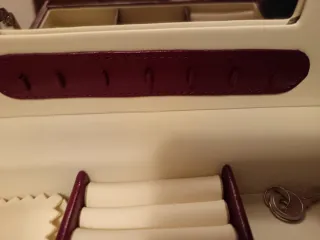 Portagioie in similpelle bordeaux