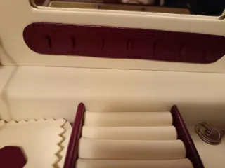 Portagioie in similpelle bordeaux